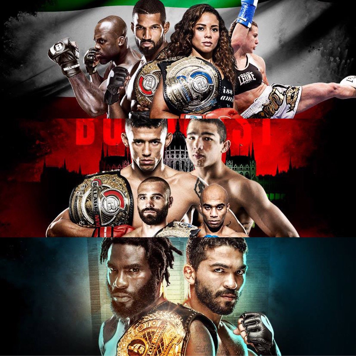 BellatorMMA's tweet photo. UP NEXT! The month of April features 5️⃣title fights!! Let's go!

#Bellator176
#BellatorKB5
#Bellator177
#BellatorKB6 
#Belator178 https://t.co/VpFNWJTNr1