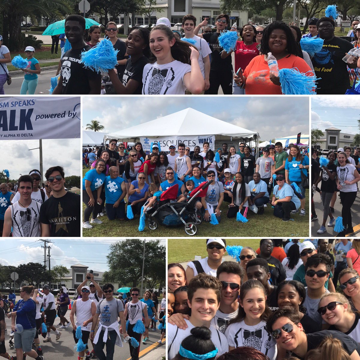 DramaPace's tweet photo. #PaceDrama at the Autism Speaks walk on #WorldAutismAwarenessDay and we raised $1,585 #PaceLoves @PaceSpartans https://t.co/zGVtdRRfhG