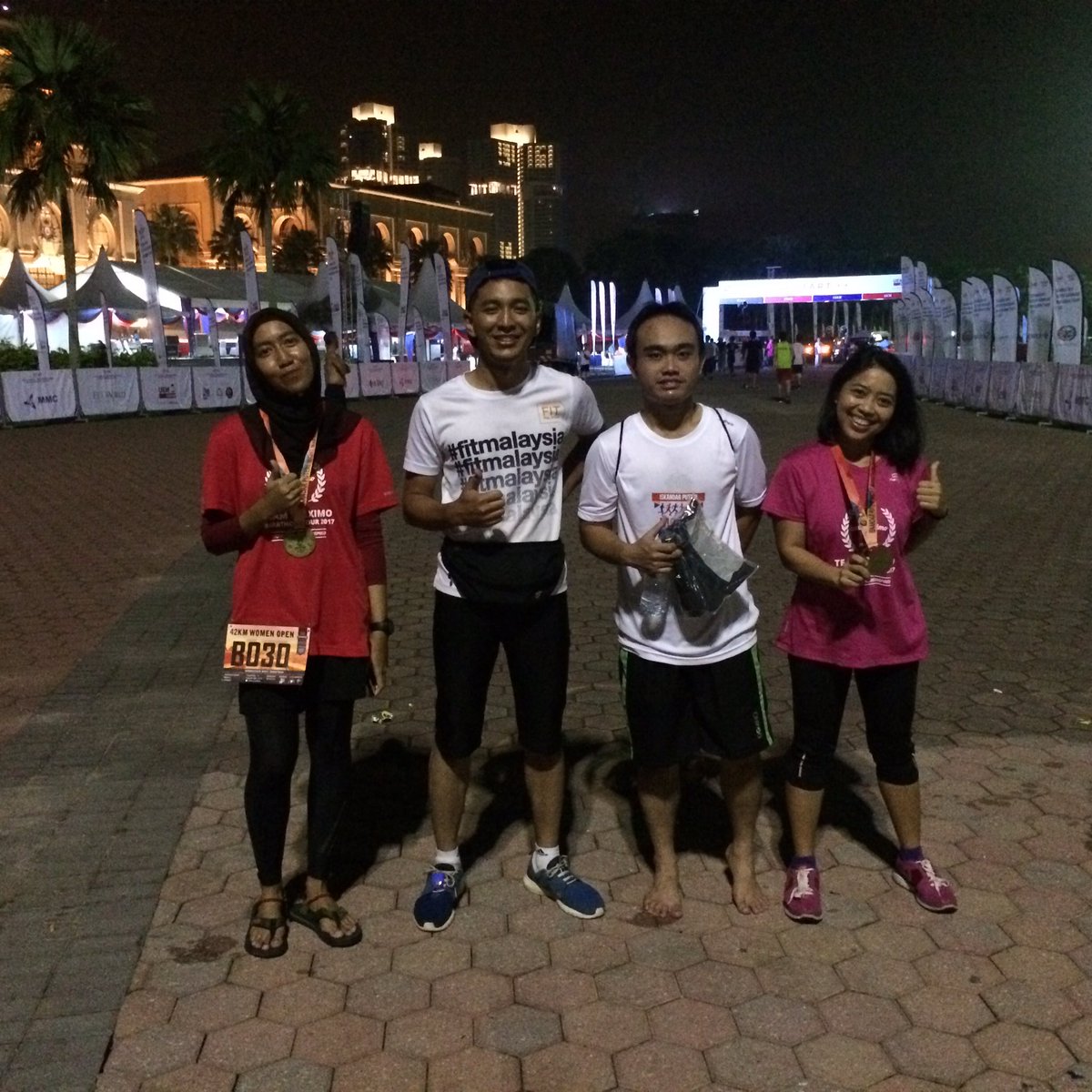 aininaAlAwal's tweet photo. Thx congrats FM @norachikot @ZaidJot #teamTreximo #ipnm2017 🏃🏿🏅🇲🇾 https://t.co/ahbvpi2F8V