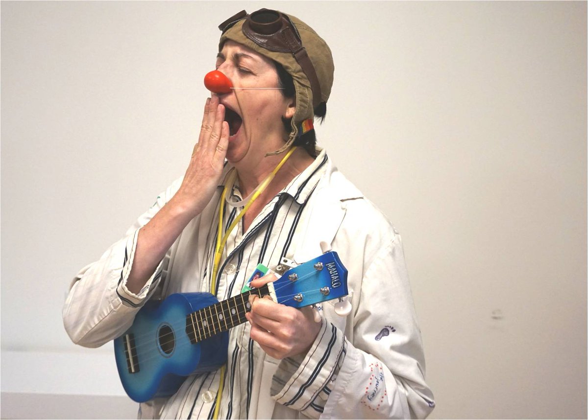 HBKidsHospital's tweet photo. The big question: Can Dr. Flap stay awake, playing the uke for 2 more hrs? With your support anything is possible! https://t.co/7DvGD3hWug https://t.co/InTpcgFPdV