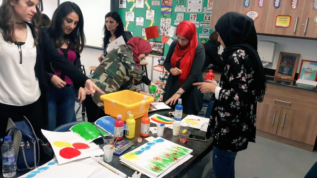 Zainab1obeid's tweet photo. Play is critical to the health growth and development of children. #playistheworkofchildren #ICworkshop @DawhaHighSchool https://t.co/DsePLrJP03