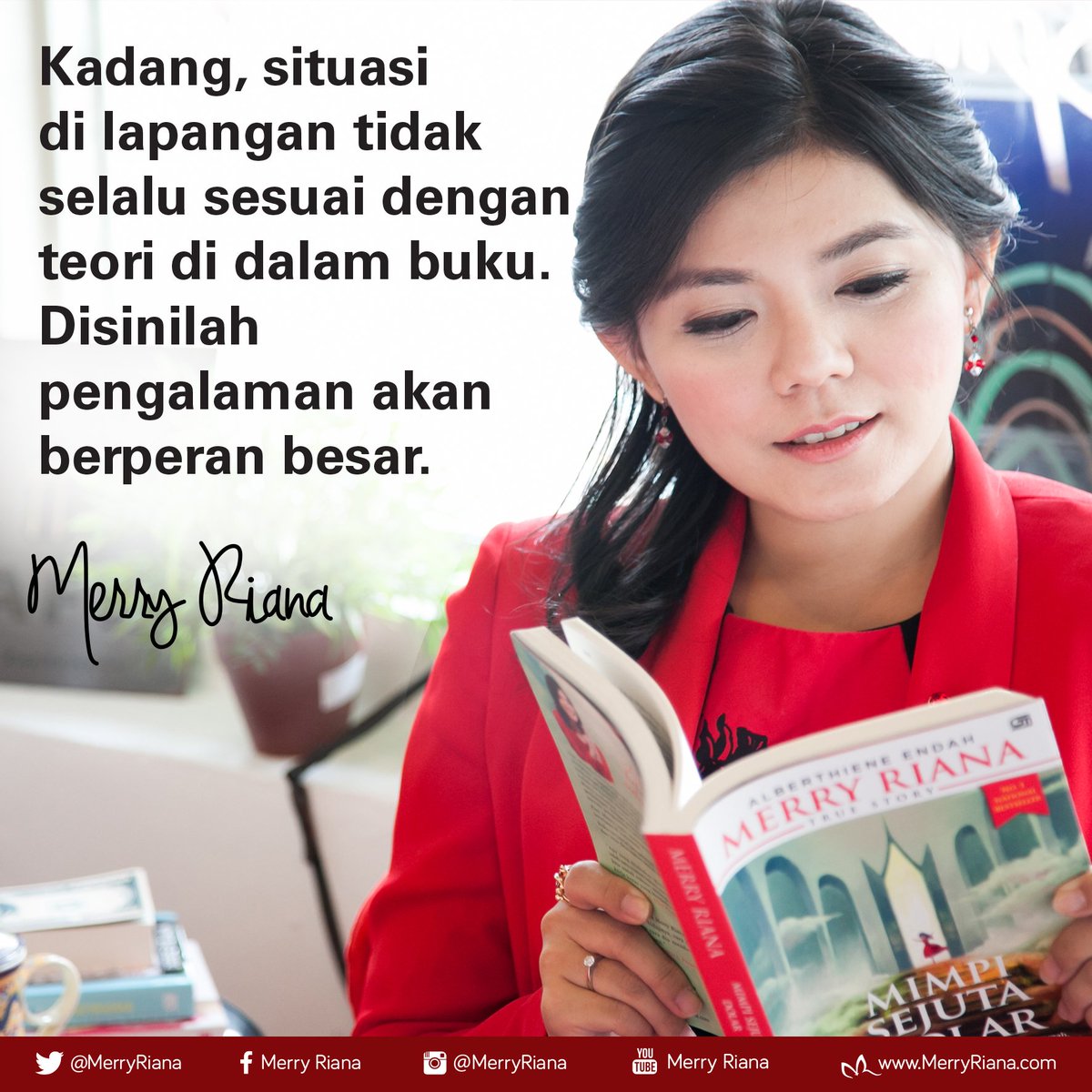 MerryRiana's tweet photo. Kadang,situasi di lapangan tidak sesuai dengan teori di dalam buku . Disinilah pengalaman akan berperan besar #MR https://t.co/T5ROcXeATU
