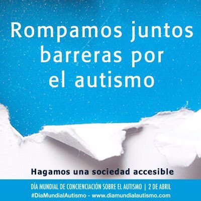 susiescamez's tweet photo. Hoy #DiaMundialAutismo ayuda a #RomperBarrerasPorElAutismo #CausasJustas https://t.co/vSGKz8Gm6B