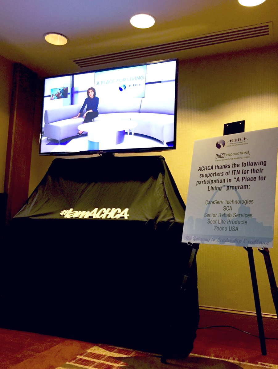 ITNProductions's tweet photo. Excited to be setting up for the launch of #PlaceForLiving at #iamachca with @ACHCA https://t.co/f77OqSTaMm