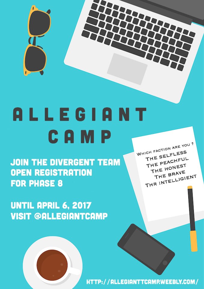 AllegiantCamp's tweet photo. [HELP RT] OPEN REGIST FOR PHASE 8!!
Lets join us!

[ @mbs_tv @plotideas @dcauideas @FaceClaim @clsdrpw ] https://t.co/rxh4YiXOm4