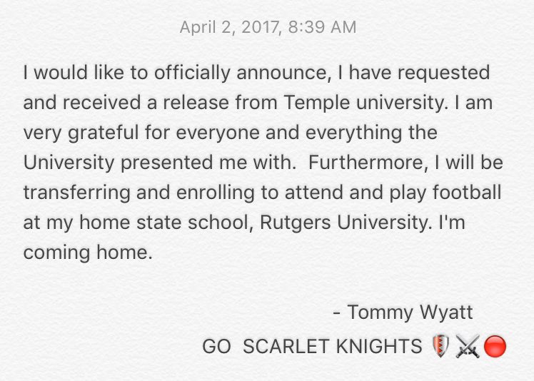 tommywyattdpt's tweet photo. I'm coming home... https://t.co/DJ9qqc7T55