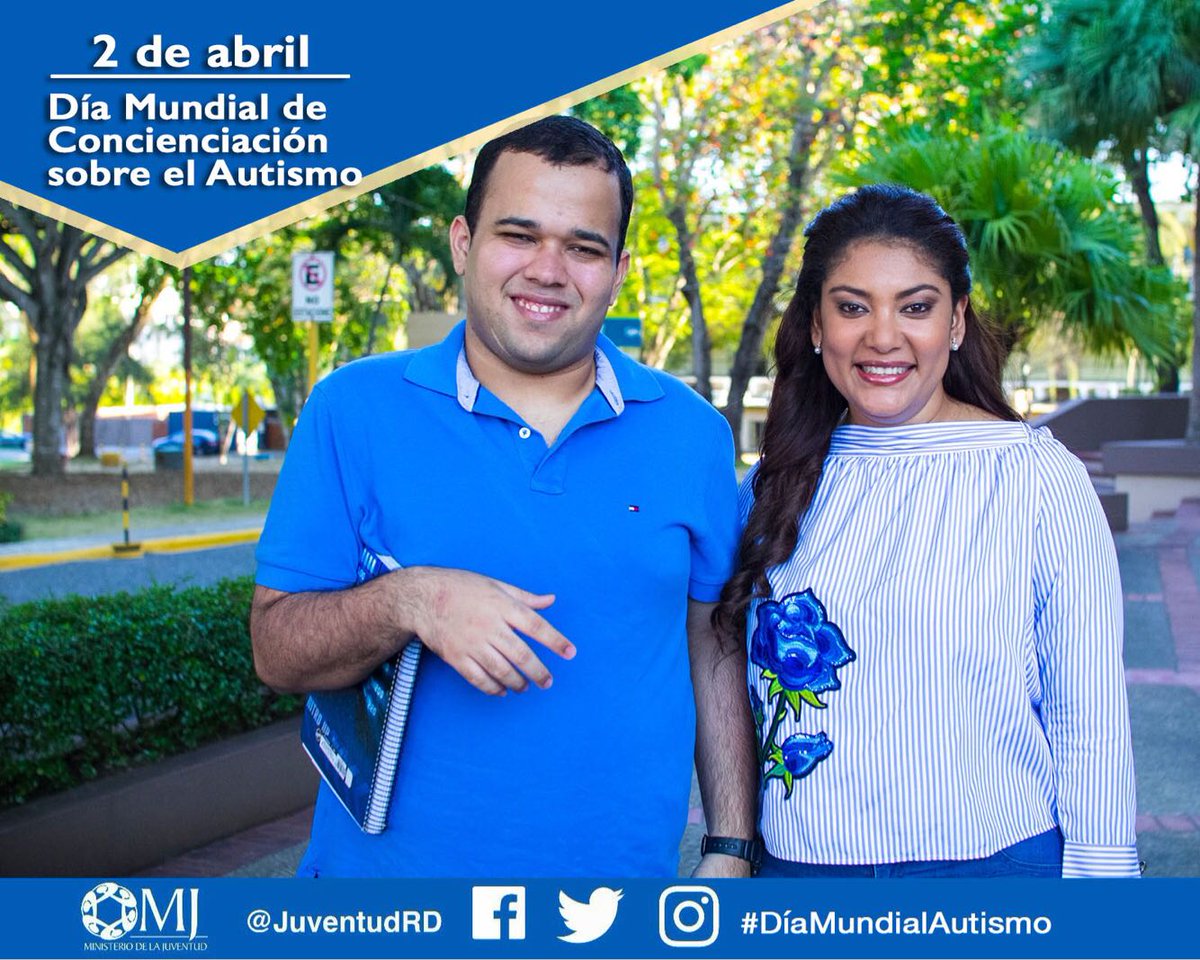 JuventudRD's tweet photo. Hoy, Día Mundial de Concienciación sobre el Autismo, nos unimos al llamado de la ONU a favor de la autonomía de las personas autistas. https://t.co/rCGxQ0mQhC