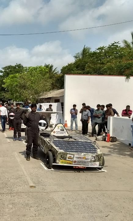 HindustanUni's tweet photo. Team #Taiyozen (#singleseater #Vehicle) won Overall Championship & 5 more awards in #ElectricSolarVehicle Championship 2017 at #Bhimavaram https://t.co/b3UTGpcB5u