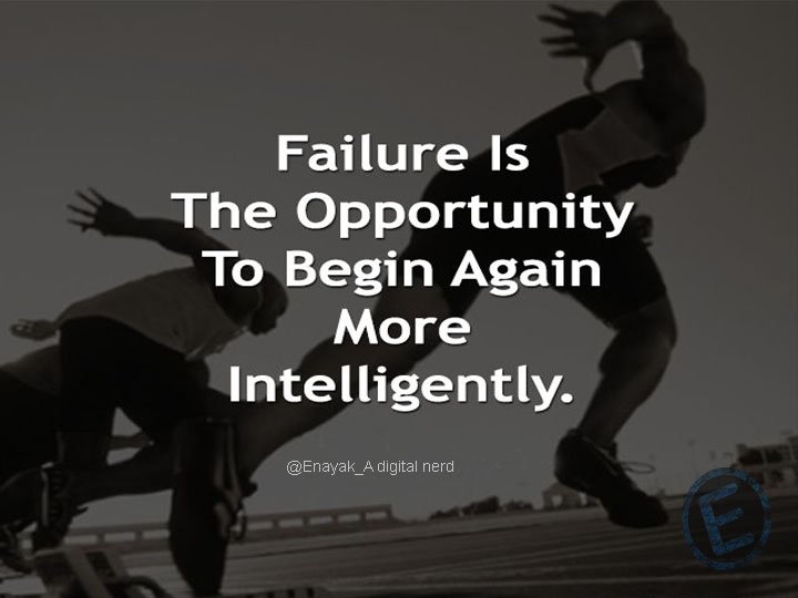 Enayak_official's tweet photo. Failure is the opportunity to begin again!!!!!!!
#Enayak #Startup #Solutionprovider https://t.co/DnzAt1PkCy