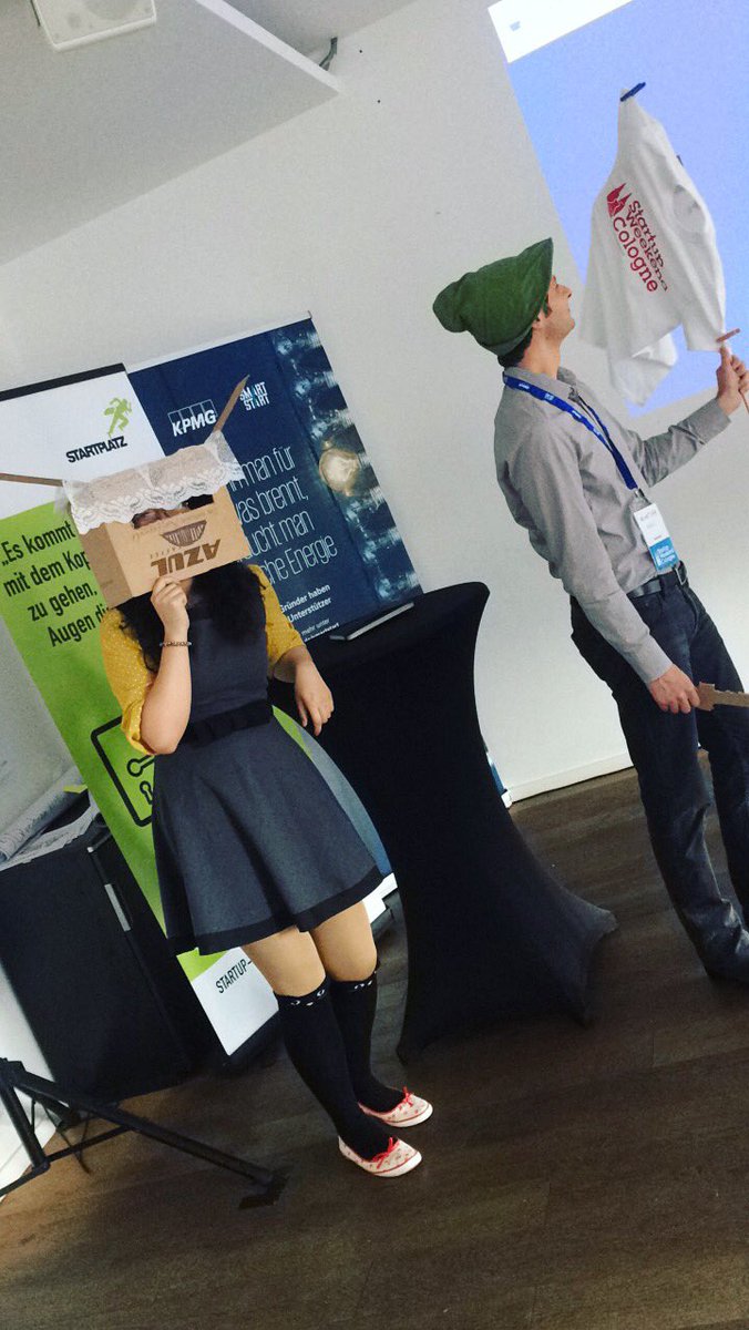 SWCologne's tweet photo. The pre-pitch of Team #Imagibox look fancy... #SWCGN #StartupWeekend https://t.co/fWzPaFXCig