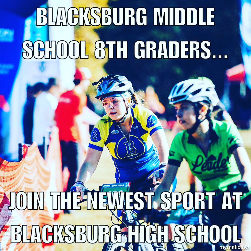 BLACKSBURGHSMTB's tweet photo. Info session at BHS on May 2nd at 7:00 pm. @BMSTitans @BMSDramaClub @BMSTitanPTO https://t.co/Eh9IaMpxJ1