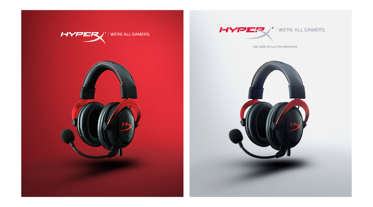 AxisArtifacts's tweet image. Advertisements for @HyperXAnz x @ScyllaEsports