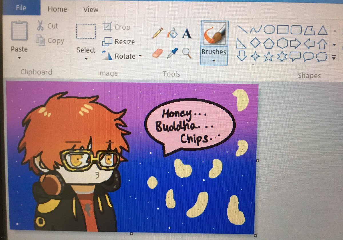 dubuhyukkie's tweet photo. It's raining chips #MM_AprilFools https://t.co/AAvj1tMEeS