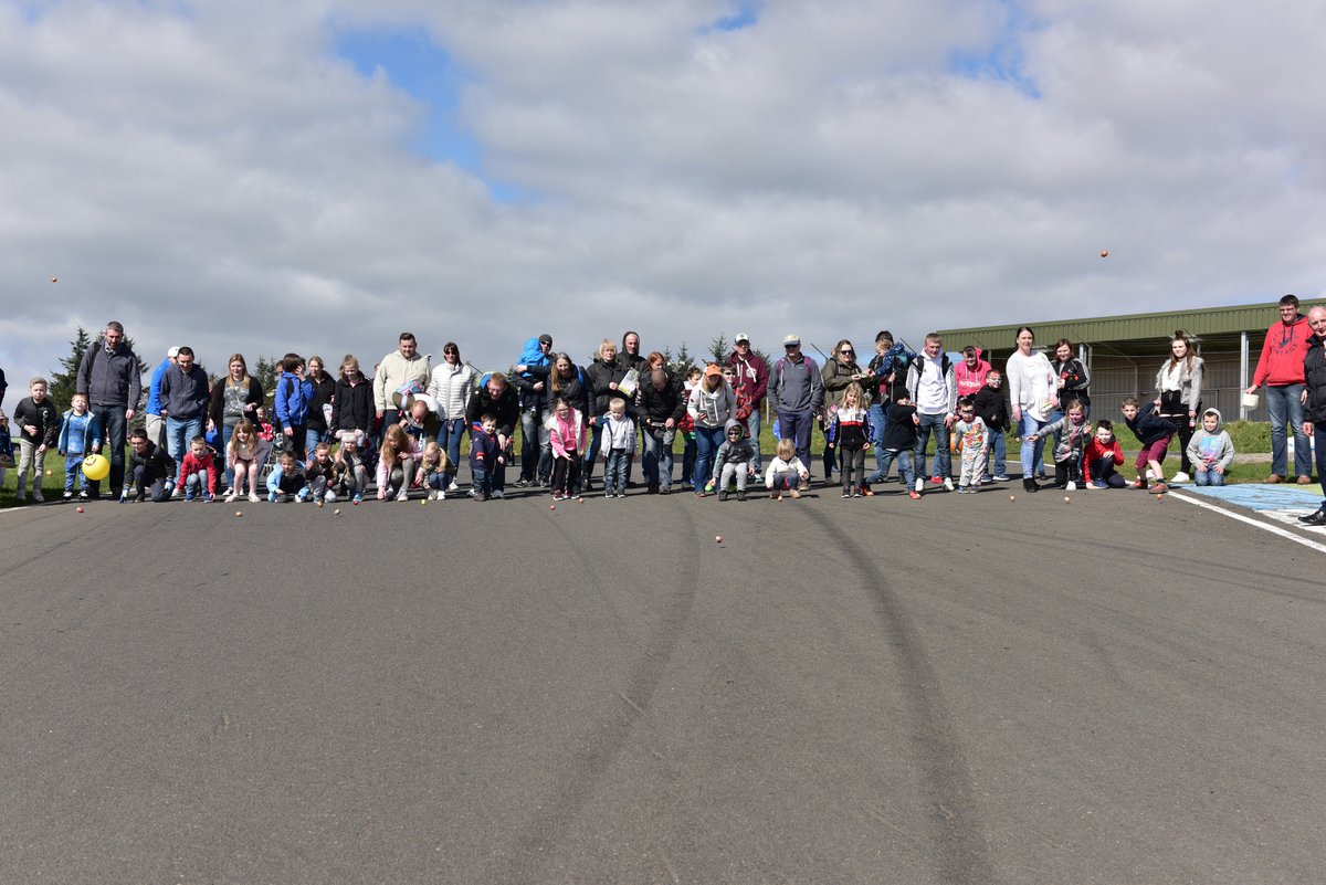 krcircuit's tweet photo. Our #EasterEgg rolling down #DuffusDip went well. Even @powerimages01 joined in with a branded egg lol https://t.co/HwBN9c1PrD