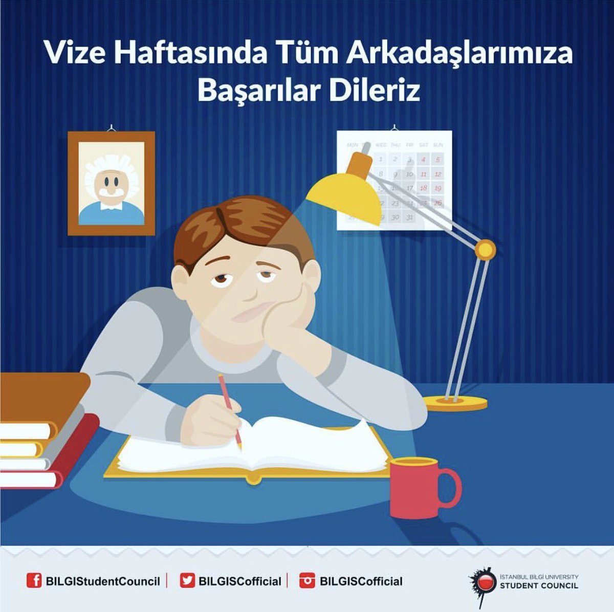 Vize haftasında tüm arkadaşlarımıza başarılar dileriz!

We wish success to all our friends with the midterms!