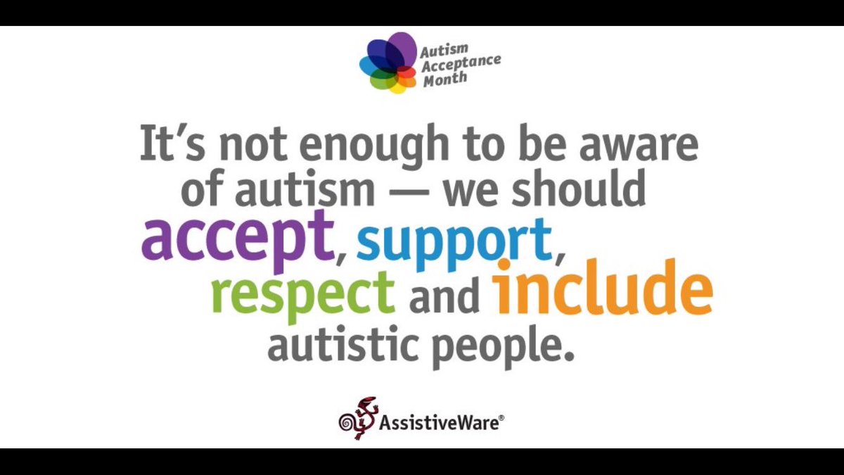 PTHSsnapp's tweet photo. Let's make this our goal not only this month but everyday, Pequannock! #AutismAcceptanceMonth #PantherPride 💙❤️💛💚 https://t.co/snuPyi08R9
