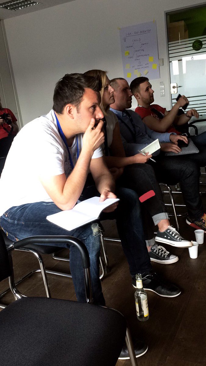 SWCologne's tweet photo. The coaches give helpful criticism at the pre-pitches #SWCGN #StartupWeekend https://t.co/uR7tvj16gP