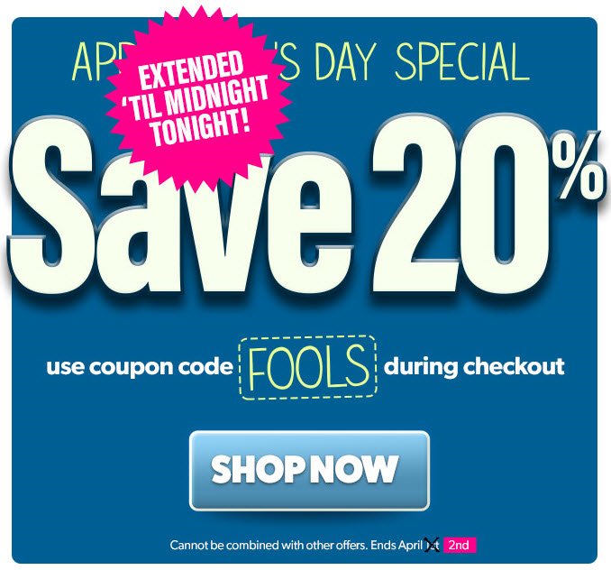 DrLeonards's tweet photo. April Fool's Savings Extended! 20% Off All Orders. Use code FOOLS at Checkout. https://t.co/se5NSUiXvS https://t.co/9k26pi3bHY