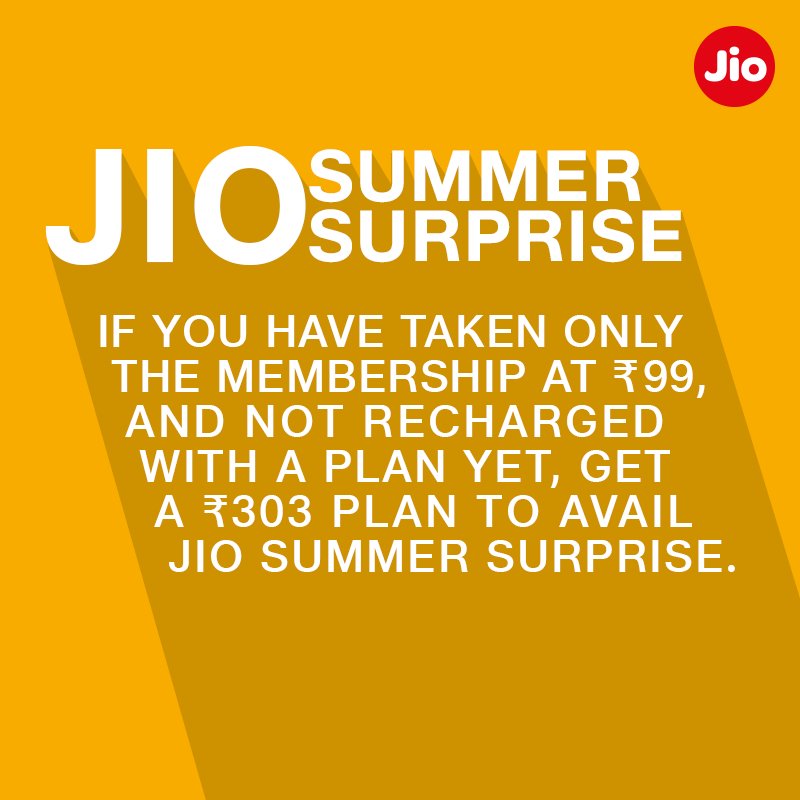 reliancejio's tweet image. With great &apos;surprises&apos; come overwhelming responses. Presenting the Jio Summer Surprise. #WithLoveFromJio