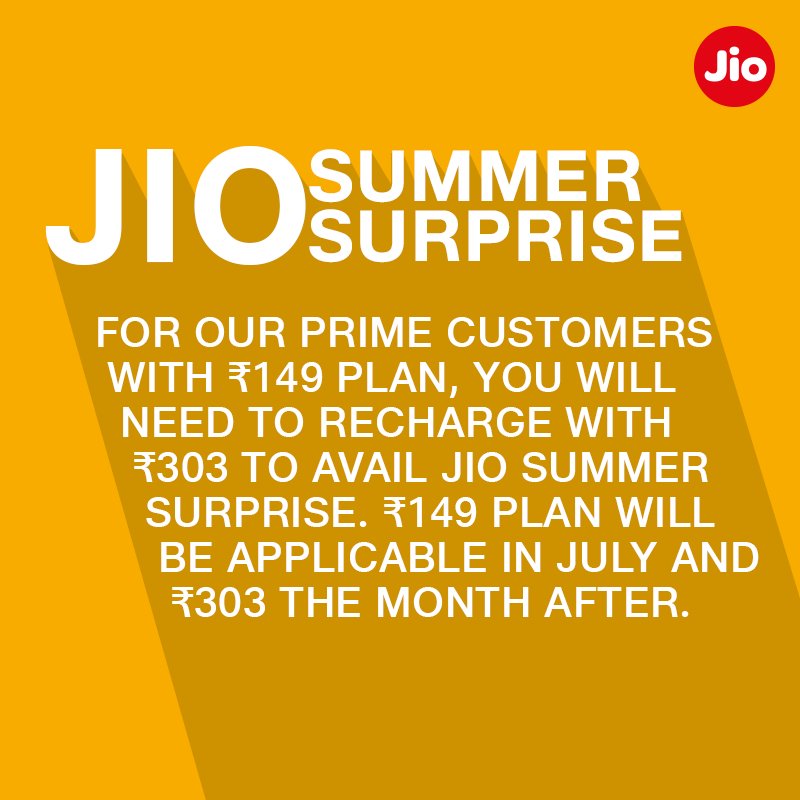 reliancejio's tweet image. With great &apos;surprises&apos; come overwhelming responses. Presenting the Jio Summer Surprise. #WithLoveFromJio
