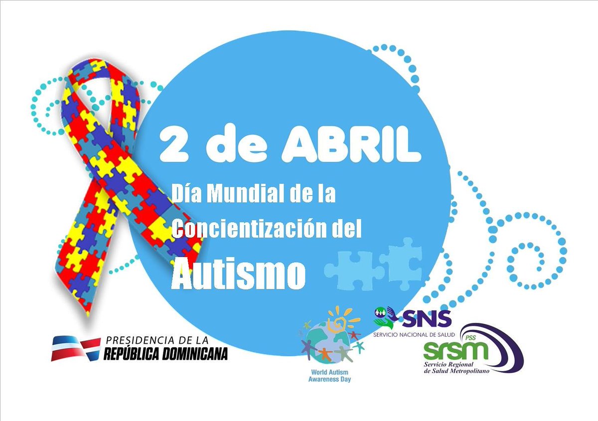 SRSMRDO's tweet photo. Rompamos juntos las barreras por el autismo. Hagamos una sociedad accesible. #AutismDay2017 #autismo #srsmsalud https://t.co/qH23U0ZsVI