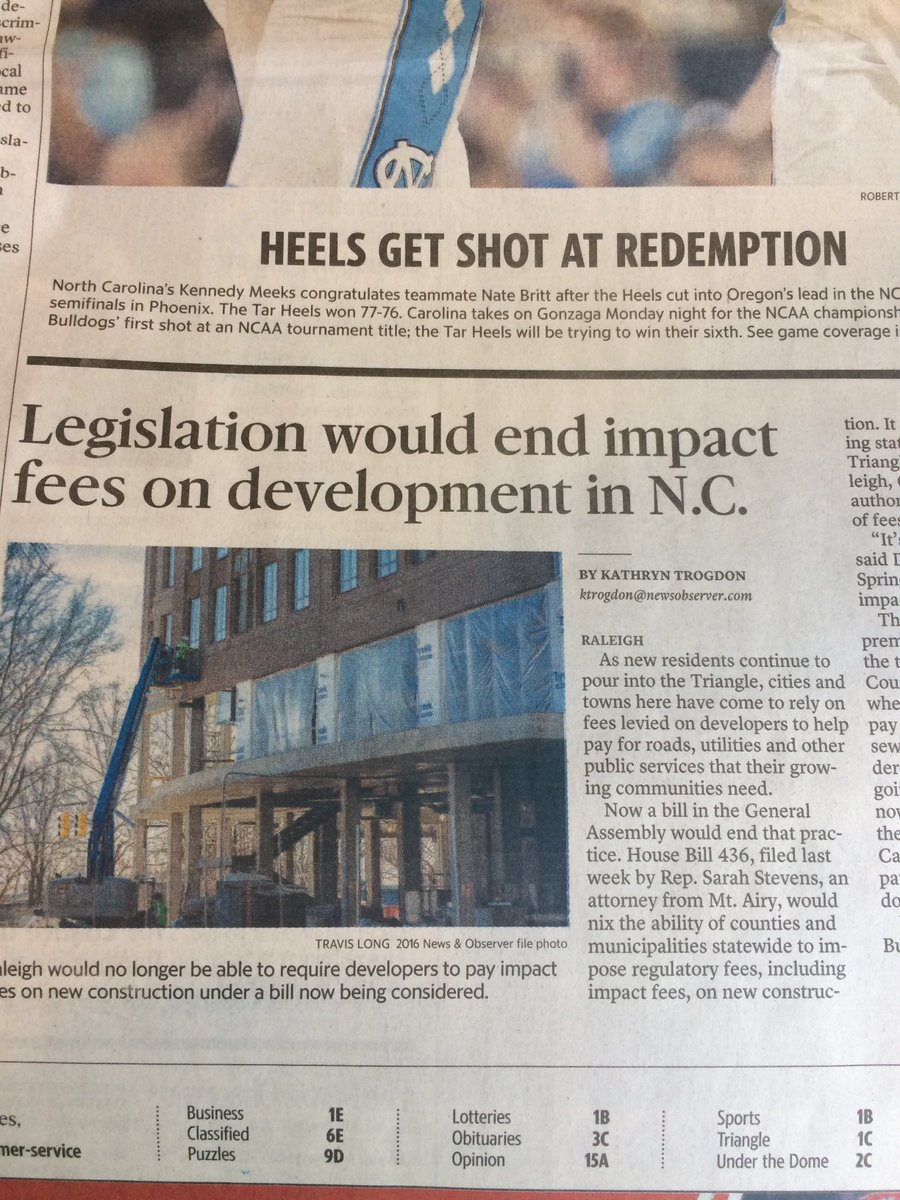 CentralPinesNC's tweet photo. Great read in the @newsobserver this am on impact of #hb436 for local Econ Development https://t.co/qVgklSGSXC