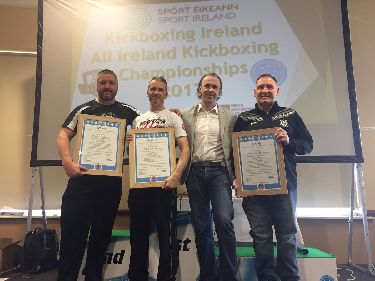 Martin Bannon &amp; Dave Heffernan both awarded 5th degrees &amp; <a href="/mmcdermott001/">Mark McDermott</a> 3rd Degree today in <a href="/CitywestHotel/">Citywest Hotel</a> ! <a href="/teamtallaght/">TMA</a>