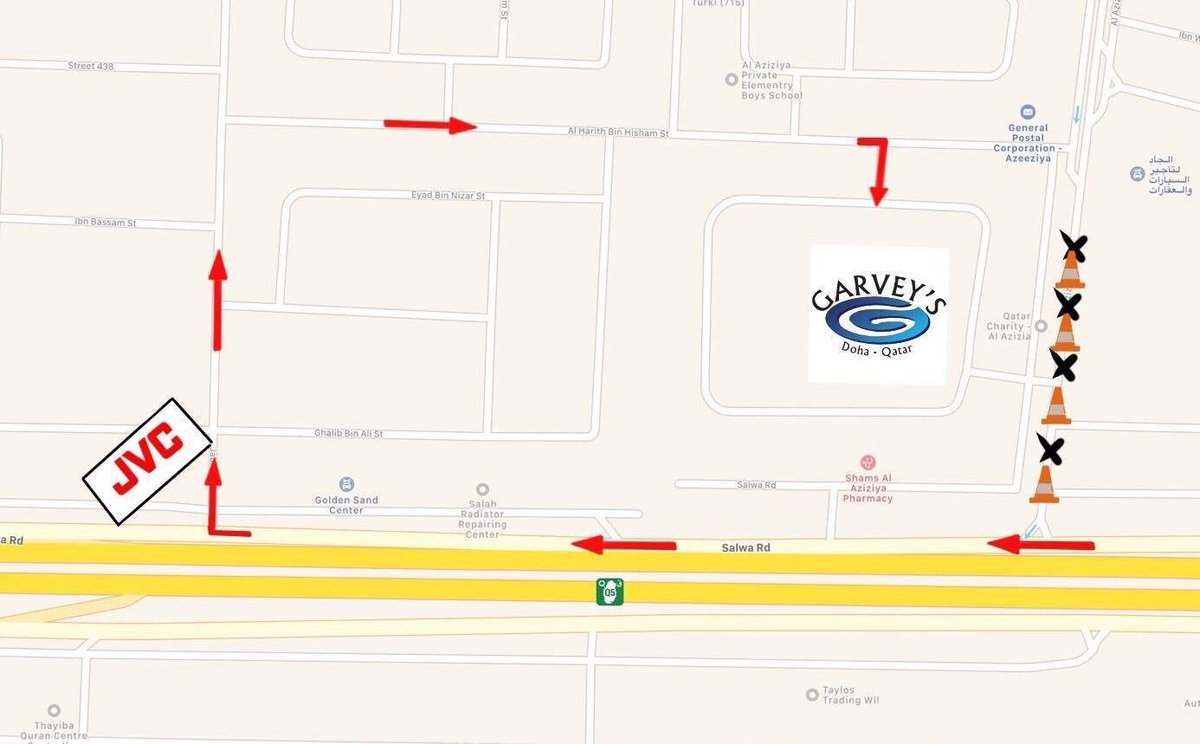 TheDohaPlayers's tweet photo. NOTICE TO DOHA PLAYERS MEMBERS,there are lots of roadworks around Garveys.See map for directions to the Annual General Meeting,6pm tonight. https://t.co/YbbajmJSCG