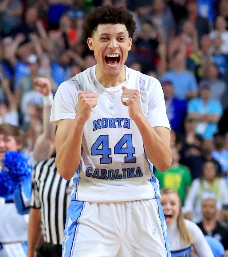 UNC_Humor's tweet photo. Justin Jackson looks like a kid whose parents just surprised him with a trip to Disney World. https://t.co/YNZpD2R9vC