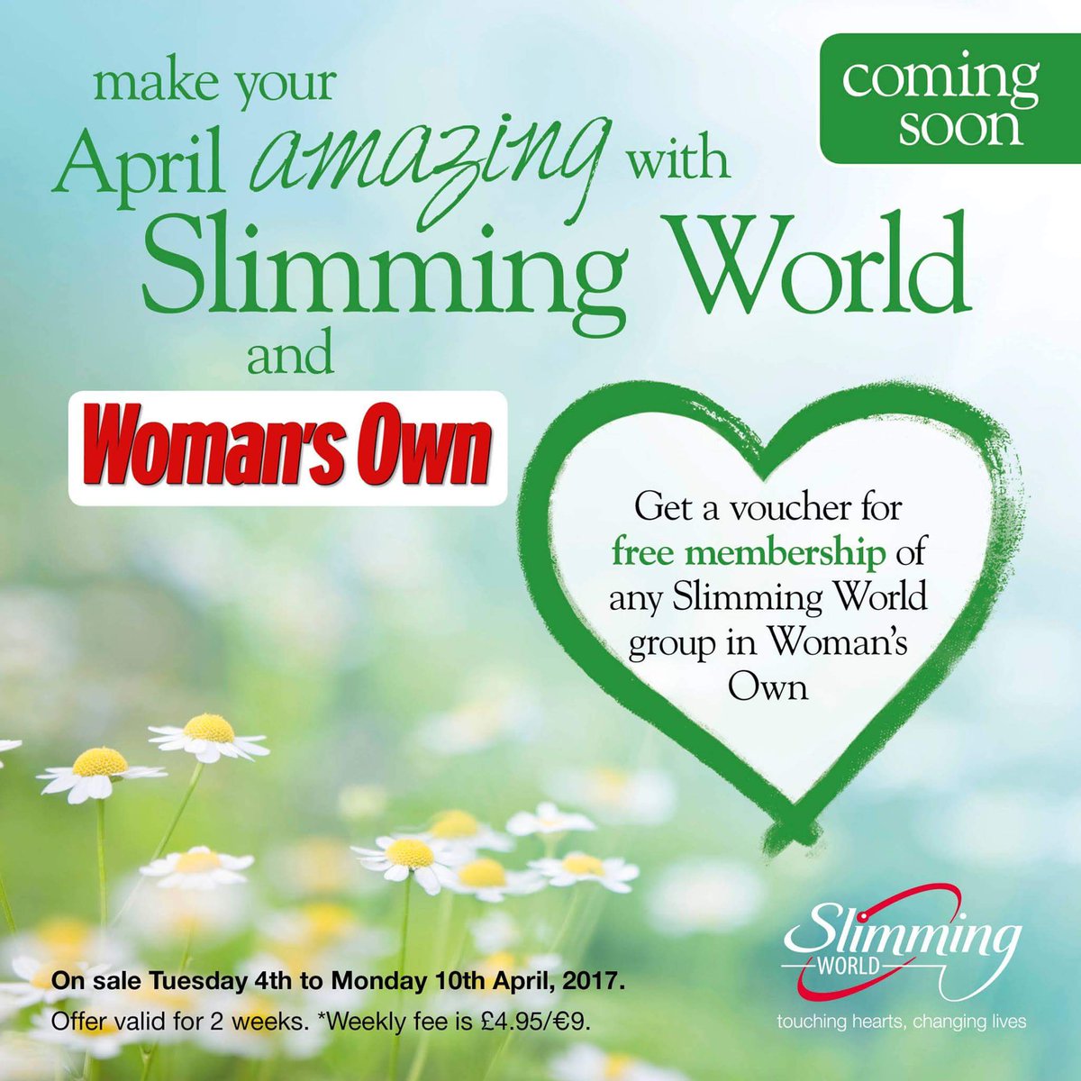 Free membership, come along Saturday 8:30am at the Parish Hall #amble #slimmingworld