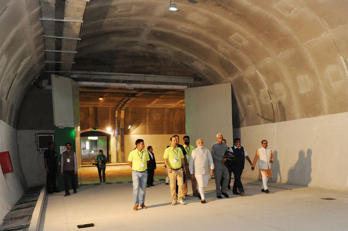narendramodi's tweet photo. The Chenani-Nashri Tunnel will have a transformative impact on Jammu &amp; Kashmir’s progress. The tunnel is truly world class. https://t.co/JxCPl8QIdC