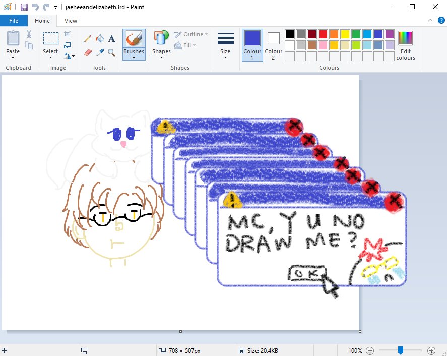 glowingchoco's tweet photo. @Cheritz_DL life is hard when your computer gets a virus T_T i just wanna doodle!!!!1 T_T #MM_AprilFool #MM_AprilFools
(i hope i'm not too late?) https://t.co/2RzJxpSxuT