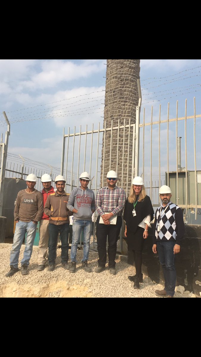 HHenriksson's tweet photo. Sometimes you need to do a site inspection on short notice in a skirt - but always w hardhat and safety shoes! #ericssonMENA #EricssonEgypt https://t.co/yu27AlDFEd