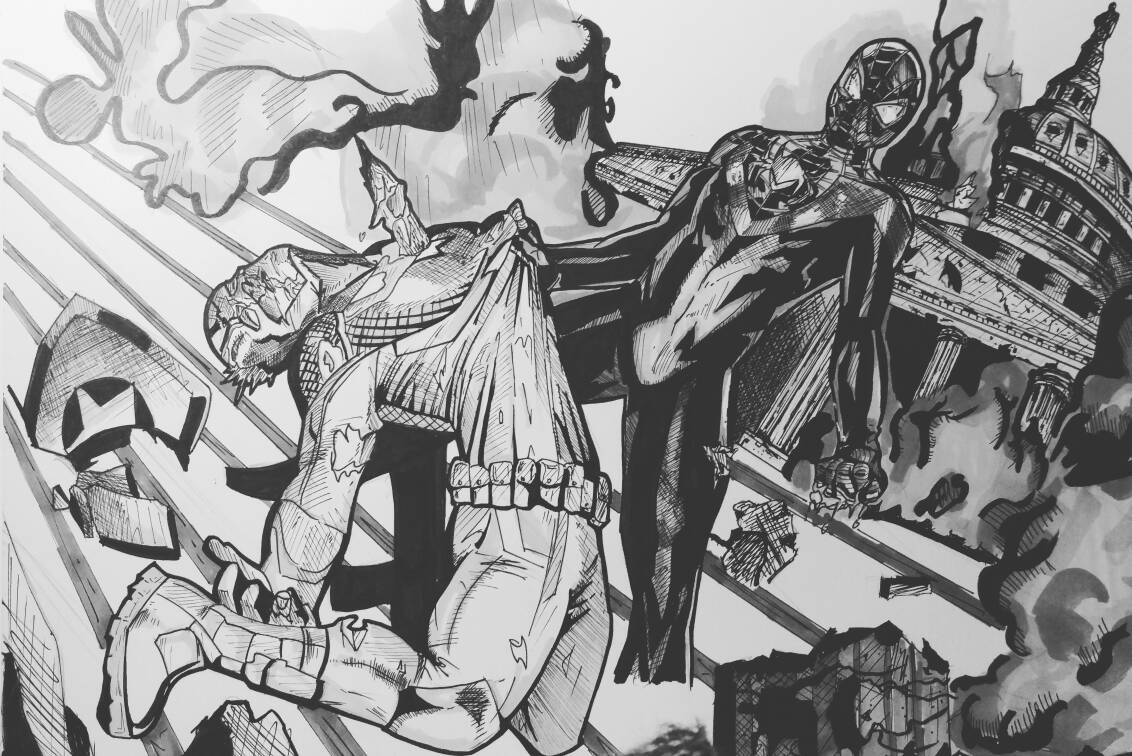 MartinPSteele's tweet photo. #Marvel  #Spiderman killed #captainamerica ? Whaaaaat?

#CivilWar II

Enjoy! https://t.co/S3k021arsw