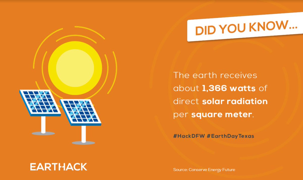 HackDFW's tweet photo. Did you know?

#HackDFW #EARTHACK #EarthDayTexas https://t.co/vmYfaAZXPg