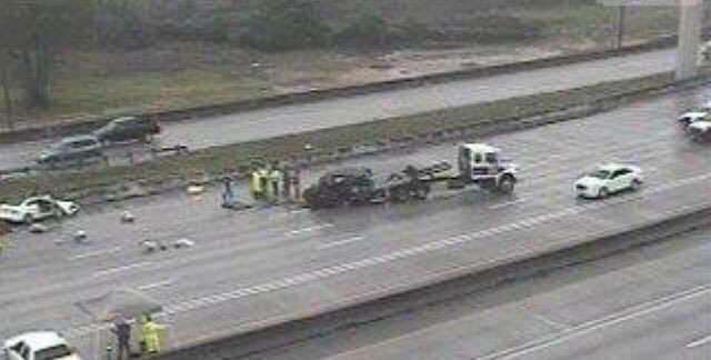 #TrafficAlert - Triple fatality accident I-45N southbound has freeway closed south of Rayford-Sawdust @ Hardy Toll Rd. Take alternate route.