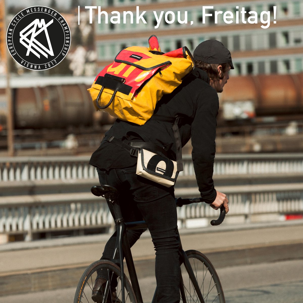 ecmc2017's tweet photo. First impressions of summer have come to Vienna and we can say "Thank you!" to another supporter: @freitaglab! #ecmc2017 #messlife #vienna https://t.co/T5xyY4e5KQ