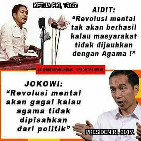 agusbaitul's tweet photo. Inilah hasil revolusi mental, memisahkan agama dari politik. Sejak zaman PKI ya ini yg merwka inginkan..
Netizen mau yg spt itu??? https://t.co/Yjm80SgWUV
