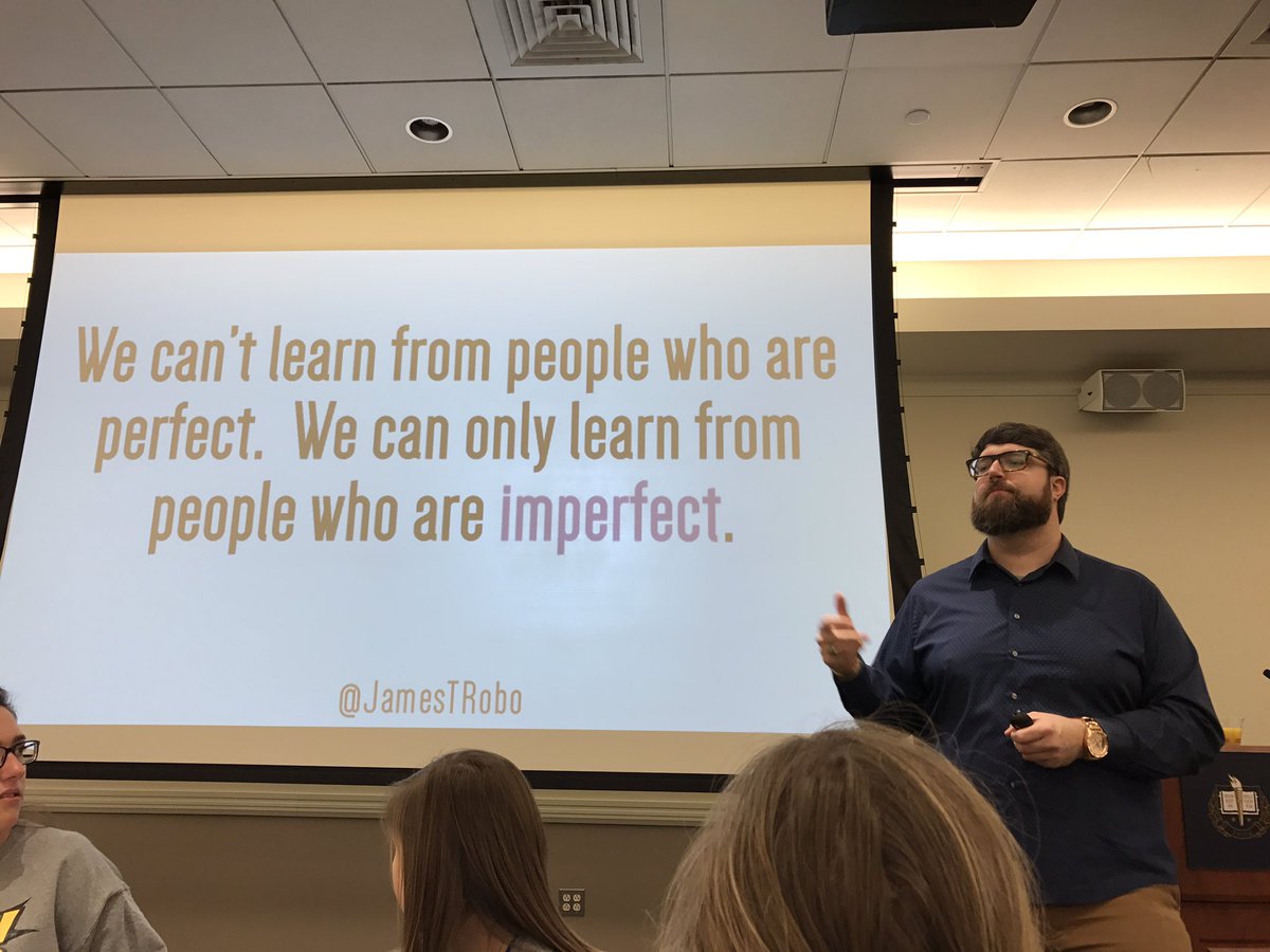 LeahSBerk's tweet photo. So psyched to be learning from @JamesTRobo about authentic leadership at #BACCHUSregion1 today with @BabsonWellness https://t.co/oA3xJ9azzW