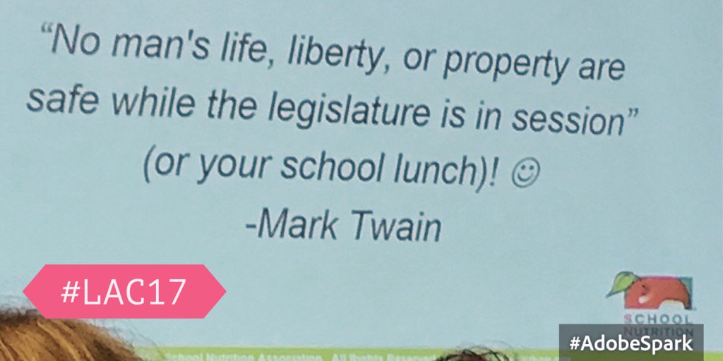 AmyNichols15's tweet photo. Favorite quote of day! #LAC17 #workingbreak #nokidhungry https://t.co/VfjDSrSu6W