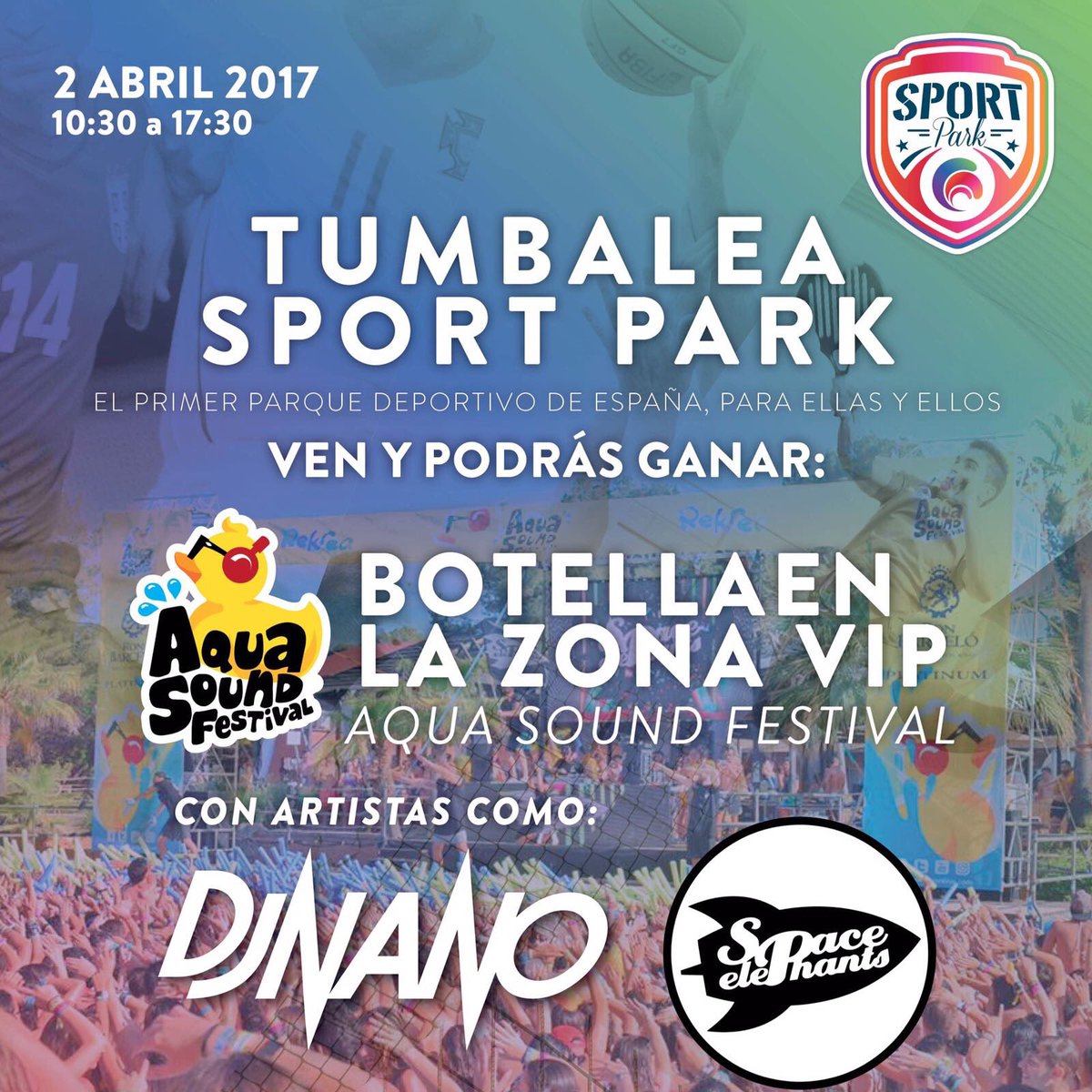 Y hoy con nuestros amigos de <a href="/Tumbalea/">Tumbalea</a> en su #SportPark. ¡Sorteamos un acceso al sitio más privilegiado de vuestro viaje a #Mallorca! 🙌😎