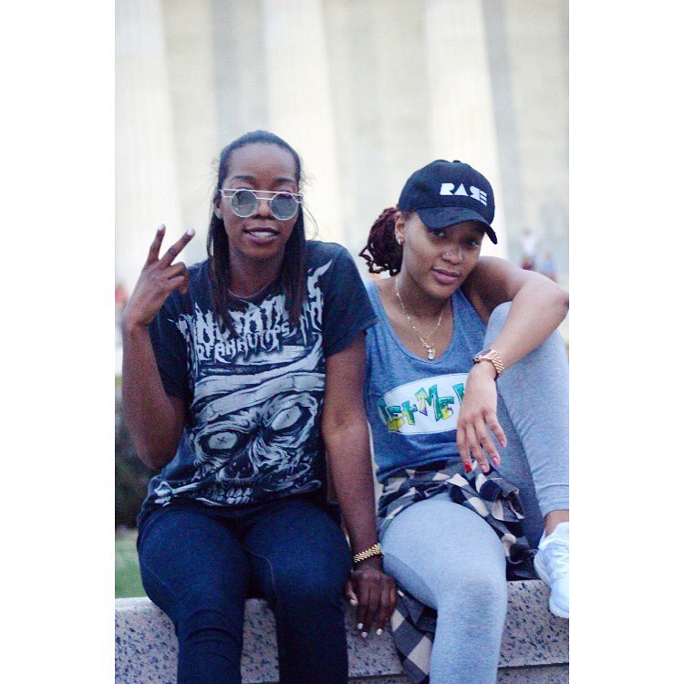BADChickaWowWow's tweet photo. Me and my shooter. #YoungBosses #CEO #CFO of #LetMeLive clothing line. #InformativeFashion it's bigger than us. https://t.co/8lQTSBkbIO