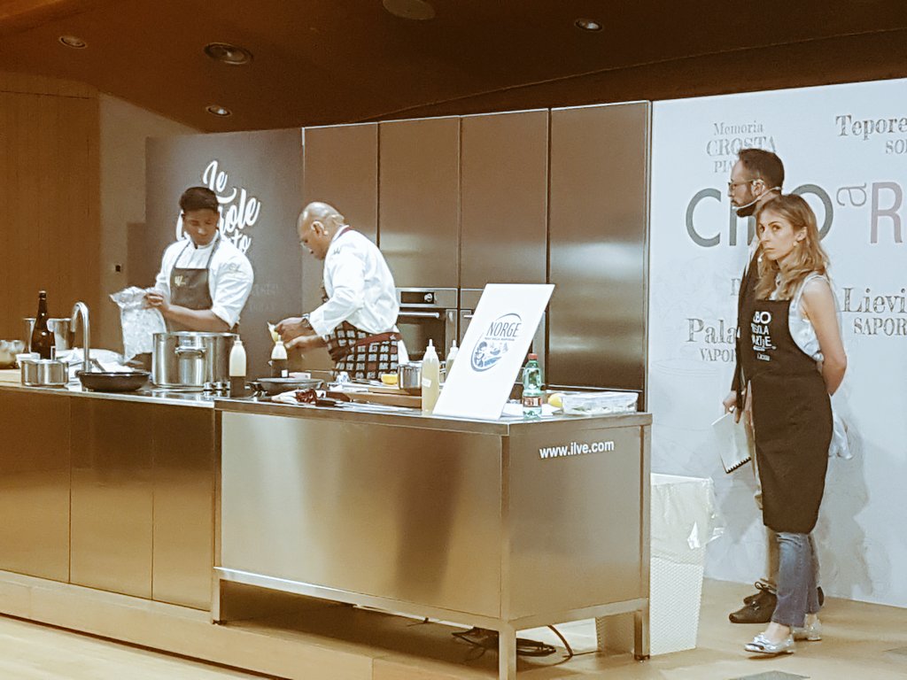 Great event at <a href="/CiboRegolaArte/">Cibo a regola d'arte</a> with <a href="/Pesce_Norvegese/">Pesce Norvegese</a> #greateam <a href="/matte_merigo/">M</a> <a href="/HeggenMaria/">Maria Heggen</a> <a href="/Sfizzy/">Valeria</a> <a href="/sabretta/">sabrina larese</a>
