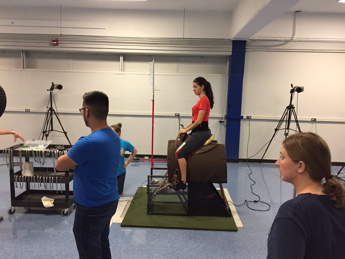 BiomechMax's tweet photo. In anticipation for @BiomechanicsDay: kinematics of a horse/saddle simulator. @AmSocBiomech #biomechanics https://t.co/AOHJpEX4rO