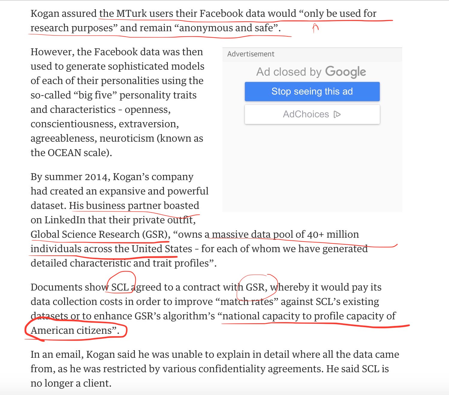 Louise Mensch on Twitter: &quot;Original Guardian report on #AlexKogan and #GSR that stole the data ...