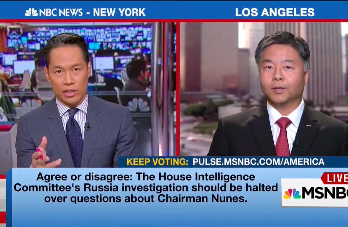 Ted Lieu: No vote on Gorsuch or other Trump nominees until we know whether presidency is legitimate ow.ly/xGKp30auwgN