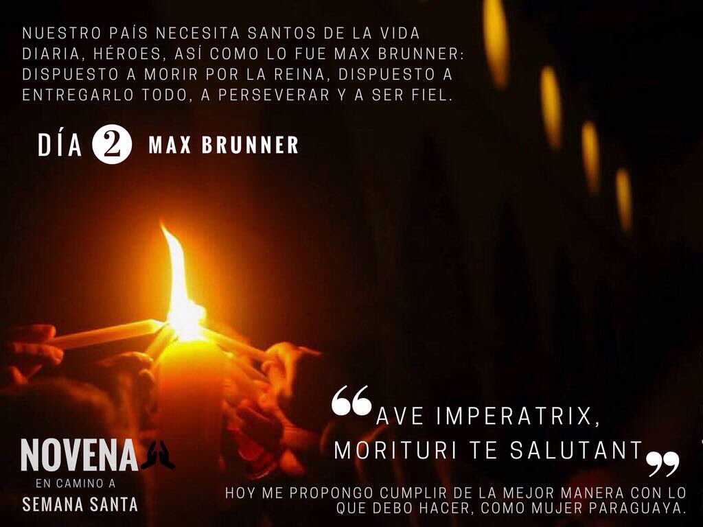 JFUAsuncion's tweet photo. Novena en camino a la Semana Santa

📌Día 2: MAX BRUNNER
• Propósito: PERSEVERANCIA
 
💪🏼❤️🙏🏻 https://t.co/l7uPVvEkxV