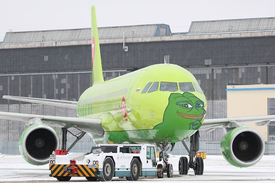 prayingmedic's tweet photo. Kekistan Airlines unveils the PepeJet - the first ever #memejet
#Pepejet #Kek #MAGA https://t.co/jfIcEo3InW