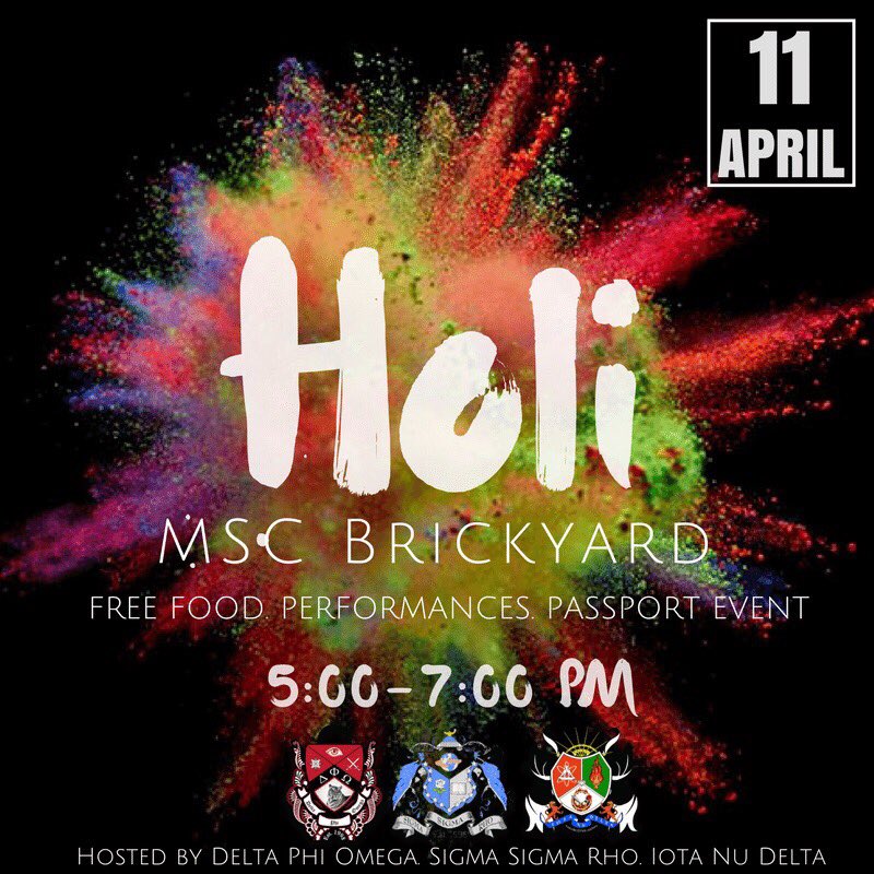 Come support #ECUHoli2017 next Tuesday at 5pm on the Brickyard ! #ECU