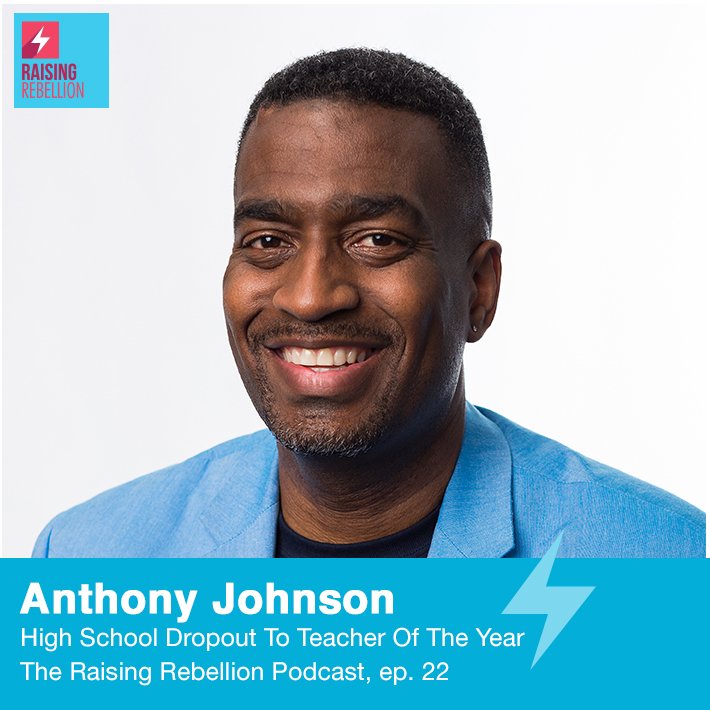 RaisingRebs's tweet photo. High school drop out to TEACHER OF THE YEAR. This man @a_p_johnson is an inspiring human being. New episode here: https://t.co/PpZB2zDLbI https://t.co/1DvxrHQqYf
